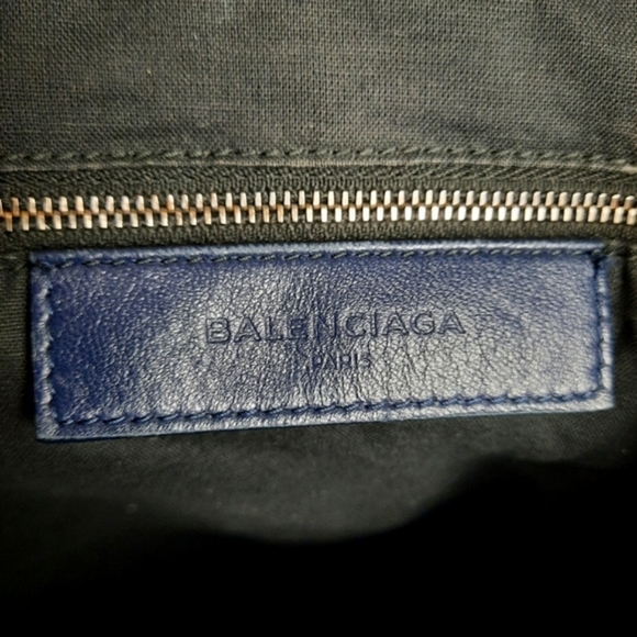 BALENCIAGA Motocross Classic Traveller Backpack Traveler Top Handle Bag Blue - Picture 13 of 16